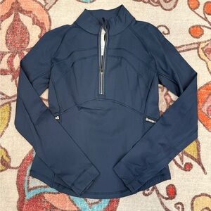 Lululemon Women’s 1/2 Zip in Nocturnal Teal size 8/ NWOT